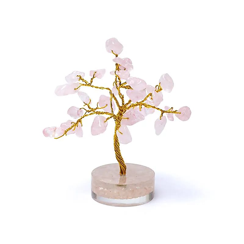 Rose Quartz Gemstone Tree